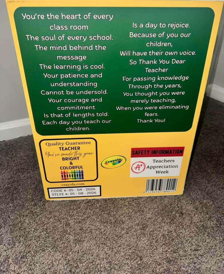 Teacher Crayola Box Digital File